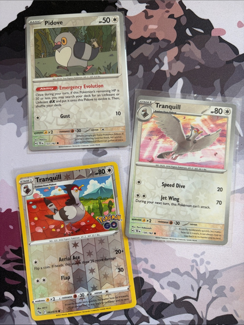 Pidove & Tranquill Evolution Lot | 3 Cards | Reverse Holo | Pokémon TCG ✨5/$25✨